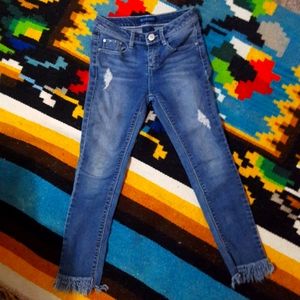 fringe jeans size 10